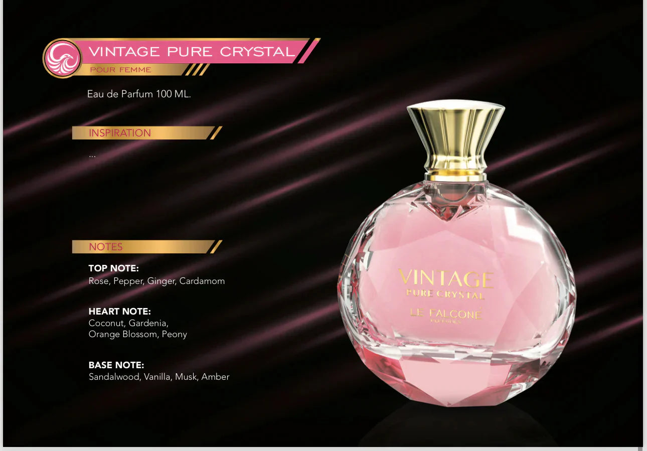 VINTAGE PURE CRYSTAL MUJER EDP - 100 ML (3,40z) de LE FALCONE