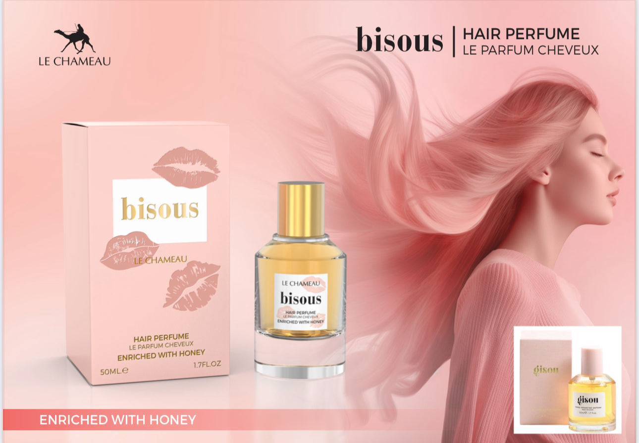 PERFUME PARA CABELLO BESOS INFUSIONADO CON MIEL - 50ML DE LE CHAMEAU