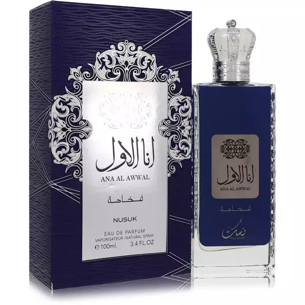 ANA AL AWWAL BLUE EDP para hombre - 100 ml (3,40 oz) de Nusuk