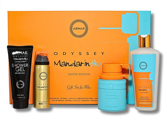 Conjunto Armaf Odyssey Mandarín 4 piezas M EDP 3.4 oz