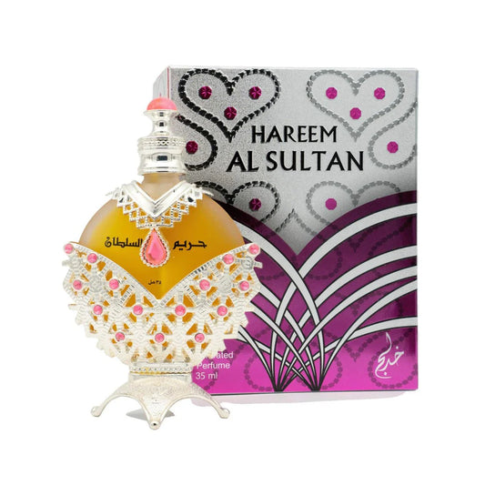 Hareem Sultan SILVER - Unisex Perfume Oil 1.18 Fl Oz Concentrated by Khadlaj Perfumes