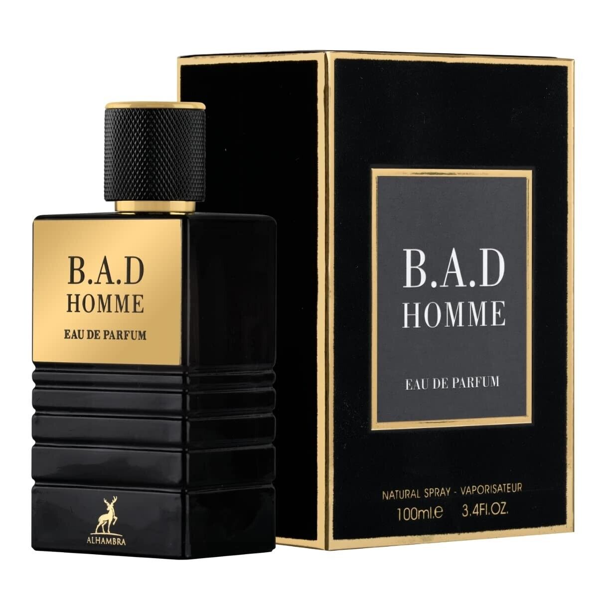 BAD HOMME Men EDP - 100MI (3.40z) By ALHAMBRA