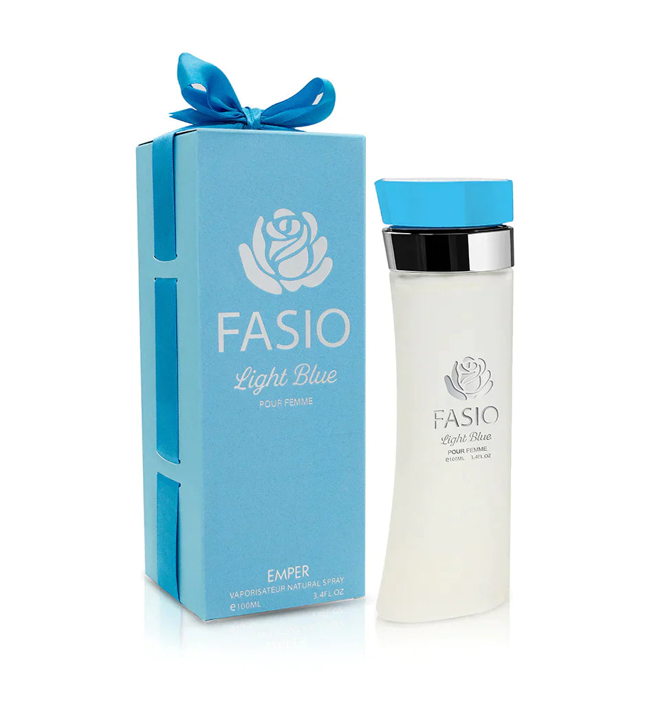 FASIO LIGHT BLUE EDT para mujer - 100 ml (3,40 oz) de Emper